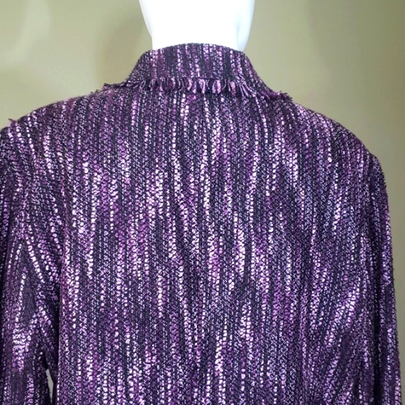 Dressbarn Purple 💜 Women's Blazer Jacket Made In Vietnam Size 14 - Picture 10 of 15
